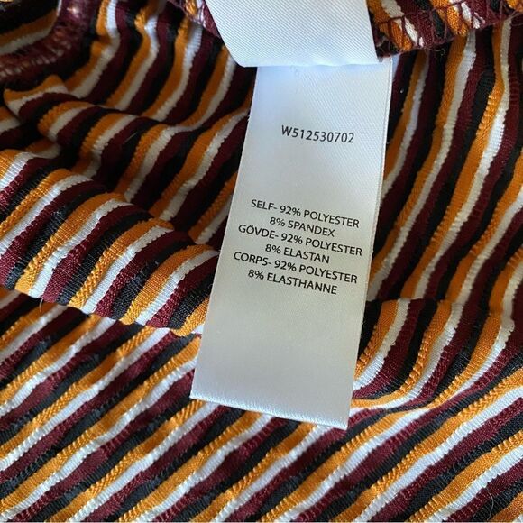 Opening Ceremony Lotus Check Stretch Flounce-Hem Dress Size S - Picture 9 of 9